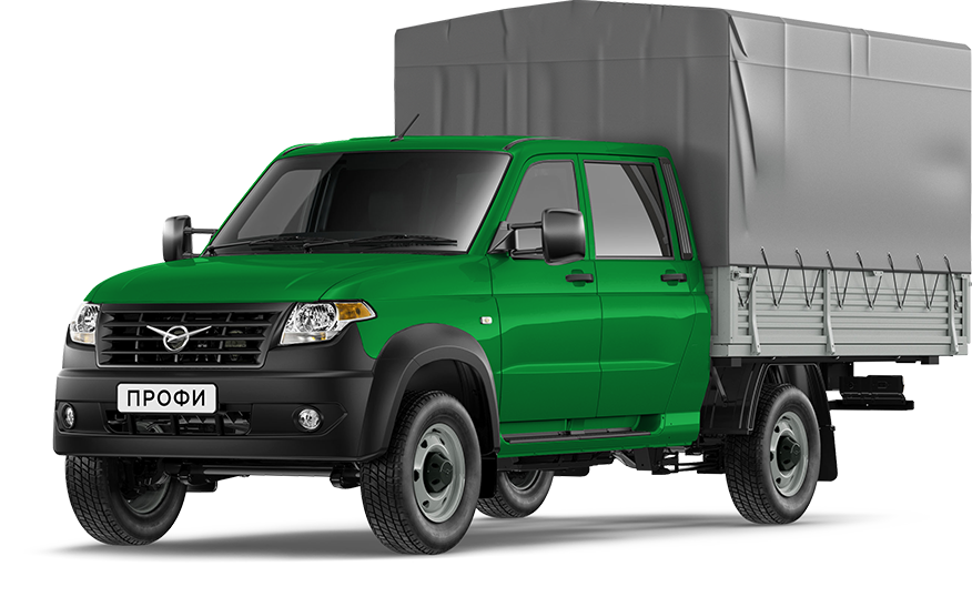 Комплектации УАЗ Профи с двухрядной кабиной - Зеленый металлик